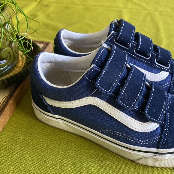 blue velcro vans womens